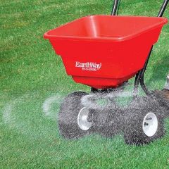 

Fertilizer is spread across the top of the soil. Can be surface, incorporated, or top-dressed