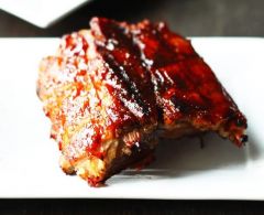 A 4 bone portion of our "Fall off the Bone" ribs.