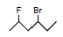 name halogen, number the carbon add as a prefix (like alkyl groups)