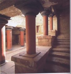 

Ancient Agean:

  Palace” at Knossos, Crete, Greece, ca. 1700-1450 BCE  -arthur evans-problems with calling it a palace