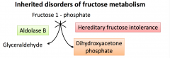 Is the deficiency of Aldosa B in liver. 
Fructose is phosphorylated to Fructose 1-P but cannot be further metabolized. This is a toxic metabolite. 
This is results in trapping of Pi from (ATP), this will inhibit gluconeogenesis and also inhibits glycoge