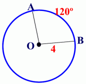 Find the arc length from A to B