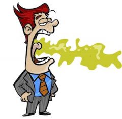 The fruity, musty breath odor associated with severe chronic liver disease.


 


 


 