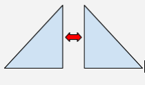 To divide into two congruent parts.