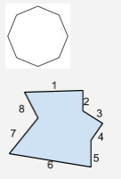 A polygon with 8 sides.