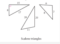 A three sided polygon that has three different measures for each side.