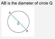 A chord of a circle that contains the center, or the length of that chord.