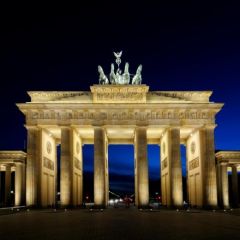 They represent dignity, formality, stability, and strength.  They are the walls in the Brandenburg Gate in Berlin.