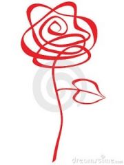 They are simplified versions of natural shapes.  This rose is an example.