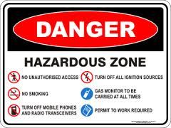 that do not start within a hazardous zone, and