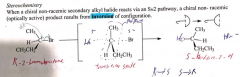 the stereochemistry is inverted form a R<-->S
