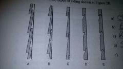 Name these 5 siding styles.