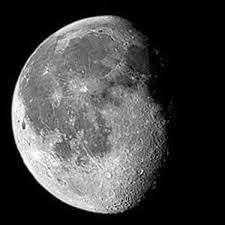 6th phase of the moon.  Moon is fading away.  More than half of the moon is illuminated on the left side of the moon.