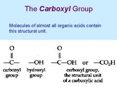 A chemical group consisting of a carbon atom double-bonded to an oxygen atom and also bonded to a hydroxyl group