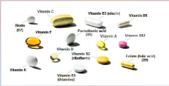 16. Vitamins are essential organic substances that are used in trace amounts. We need 13 different vitamins to stay healthy. Some are required as [COFACTORS] for cellular enzymes.