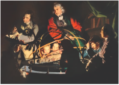A Philosopher Giving a Lecture on the Orrery. Joseph Wright of Derby. c. 1763-1765 C.E. Oil on canvas.