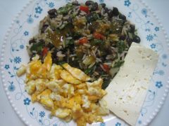 black beans and white rice w/ onion, red pepper, and cilantro
**National dish!