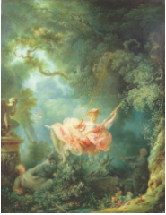 The Swing. Jean-Honoré Fragonard. 1767 C.E. Oil on canvas.