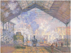 The Saint-Lazare Station. Claude Monet. 1877 C.E. Oil on canvas.