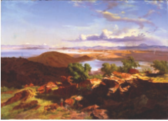 The Valley of Mexico from the Hillside of Santa Isabel (El Valle de México desde el Cerro de Santa Isabel). Jose María Velasco. 1882 C.E. Oil on canvas.