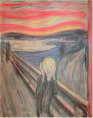 The Scream. Edvard Munch. 1893 C.E. Tempera and pastels on cardboard.