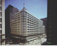 Carson, Pirie, Scott and Company Building. Chicago, Illinois, U.S. Louis Sullivan (architect). 1899-1903 C.E. Iron, steel, glass, and terra cotta.