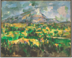 Mont Sainte-Victoire. Paul Cézanne. 1902-1904 C.E. Oil on canvas.