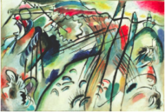 Improvisation 28 (second version). Vassily Kandinsky. 1912 C.E. Oil on canvas.