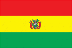 Plurinational State of Bolivia
Capital: La Paz
Border Countries: 5 - Argentina, Brazil, Chile, Paraguay, Peru
Area: 28th, 1,098,581 (~<3x Montana)
Population: 82nd, 10,969,649
Ethnic Groups: 

mestizo (mixed white and Amerindian ancestry) 68%, ...