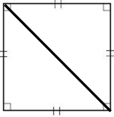 Area of a Triangle (cut a square in half...)