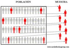Subconjunto de casos o individuos de una población estadística.