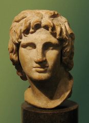    A Macedonian ruler who            conquered the Greek city states and built a vast empire. He also spread Greek culture.
                     Noun  
 Alexander the Great was                      loved by many. 
