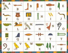 Writing system of             Ancient Egypt
                Noun
Billy does not understand                        Hieroglyphics.