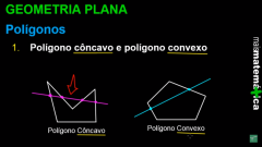 Ao traçar uma reta, se a reta intersectar o polígono em mais de dois pontos ele será Côncavo. Se intersectar no máximo dois pontos será convexo.