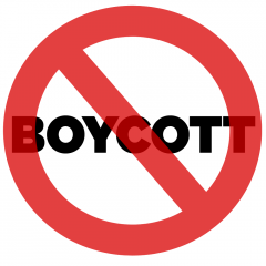 A boycott is an act of voluntary and intentional abstention from using, buying, or dealing with a person, organization, or country as an expression of protest, usually for social, political, or environmental reasons.