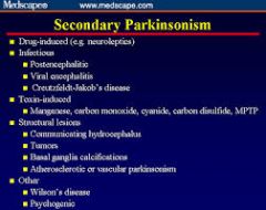 what is parkinsonism?