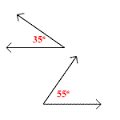 two angles whose sum is 90 degrees