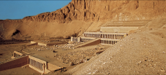 New Kingdom

Mortuary temple of Hatshepsut (looking southeast)

Deir el-Bahri, Egypt