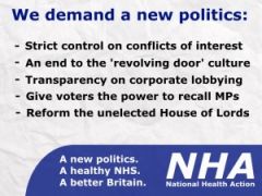 Political Reform
democratic deficit 
- independent commission to investigate move to PR
- lower voting age to 16
- repeal lobbying bill