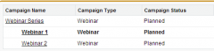 Use campaign hierarchy if you want to track statistics about a group of campaigns.


 


For Example:


My organization is running a series of webinars.  We would like to have a snapshot view of how each webinar within the series is performing i...