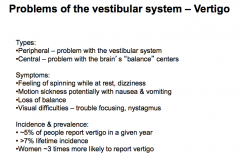 Vestibular Pathology

A balance problem