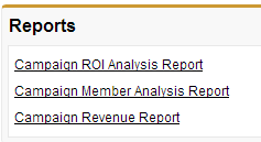 Click on the campaigns tab, and run the “Campaign ROI Analysis Report”.
