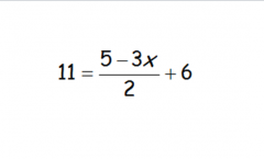 What is the first step to solving this equation?