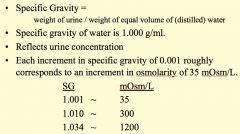 *Higher specific gravity = more concentrated urine.
