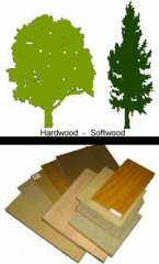 There are three wood categories. 
 
SOFTWOODS
 
HARDWOODS and
 
MANUFACTURED BOARDS.