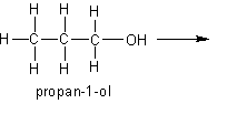 Draw the stages of this becoming a carboxylic acid?