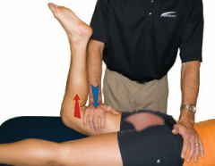 Hip extension, external rotation and abduction