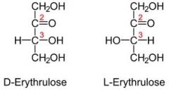 Which of the four carbons are asymmetric (chiral)?