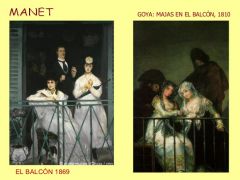 El balcón
(Inspo. Majas en el balcón, Goya)
Edouard Manet
1869
Realismo