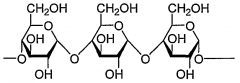 The linkages between the glucose monomers are ________ (alpha/beta).